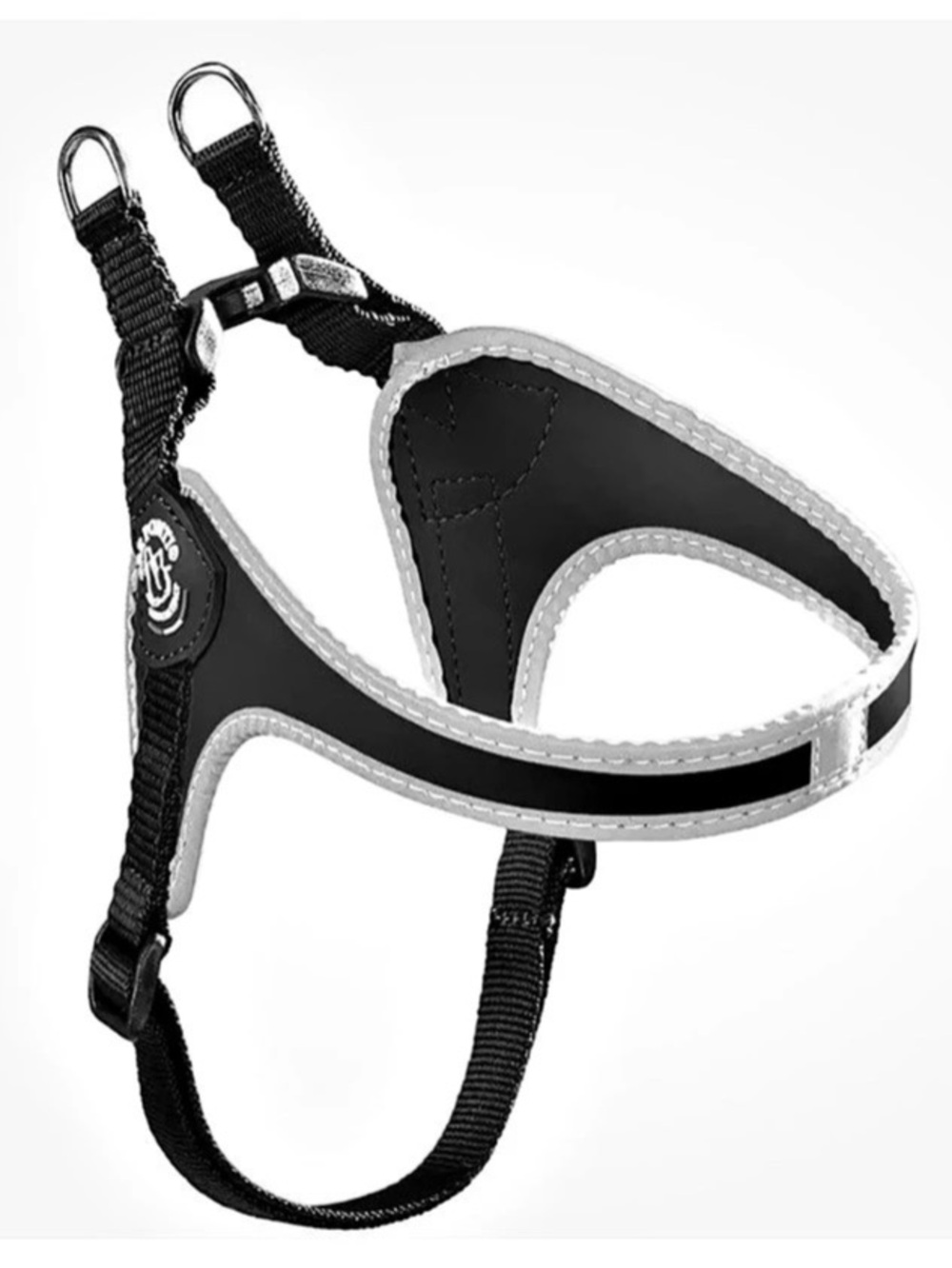 Tre Ponti Easy Fit Adjustable Reflective Dog Harness, Size 3.5 BLACK NEW